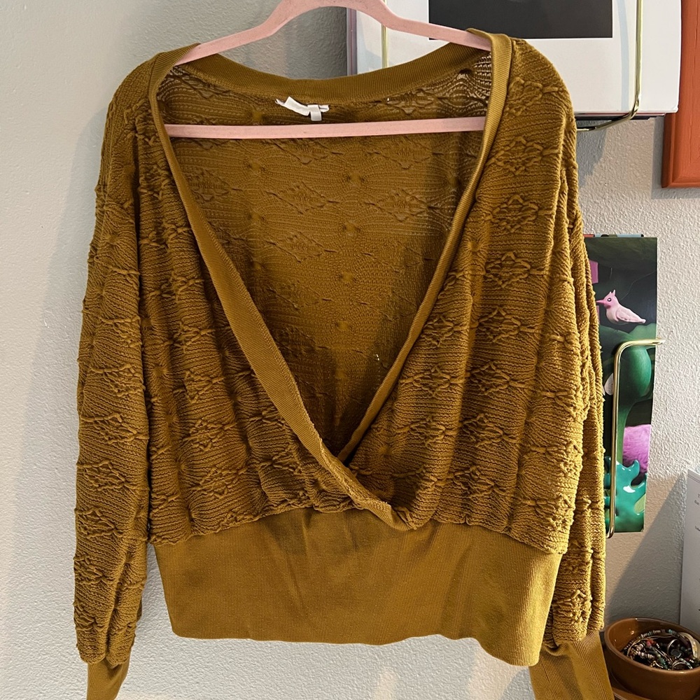 Anthropology v neck sweater